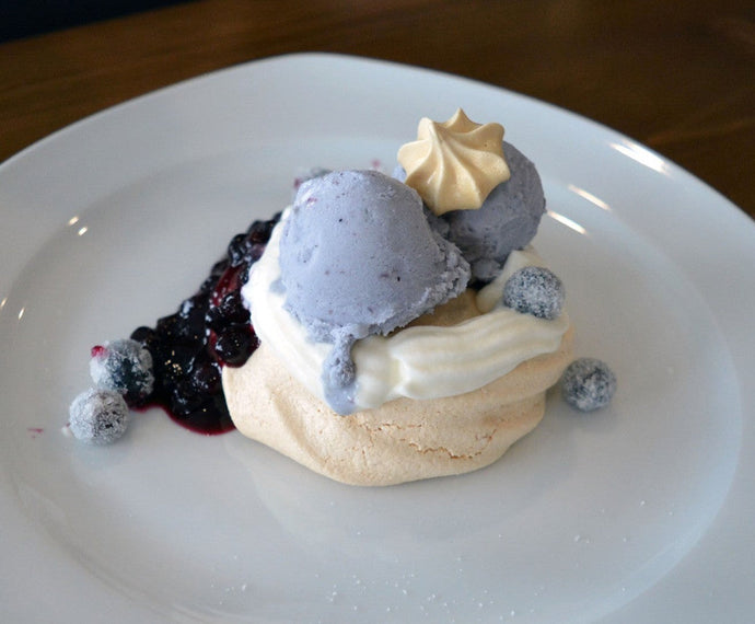 Recipe: Lemon Pavlova with Chantilly Cream and Blueberry Bliss Ice Cream