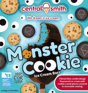 Monster Cookie Ice Cream Bars (4 Bars per Box)